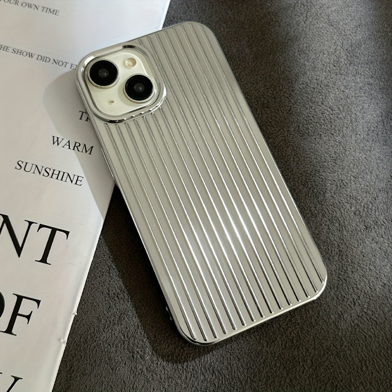 Silver Plating Is Suitable For Iphone17promax 17 17pro 17air 16 15 14 13 12 11 Phone Case Protective Cover, Anti Slip