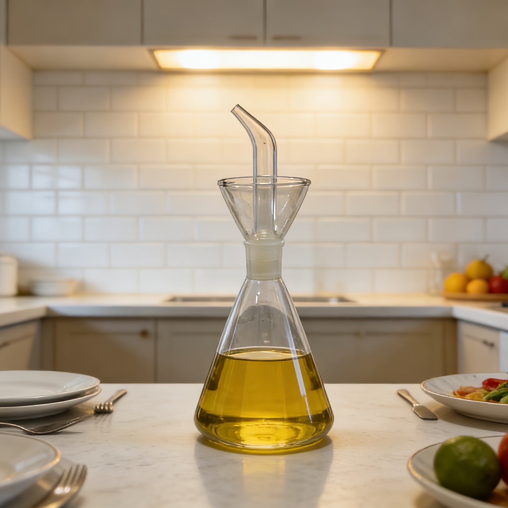 TEMU Glass Home Kitchen Vinegar And Oil Dispenser Bottle Creative Oil Dispenser For Olive Oil Seasoning Jars And Bottles Wholesale
