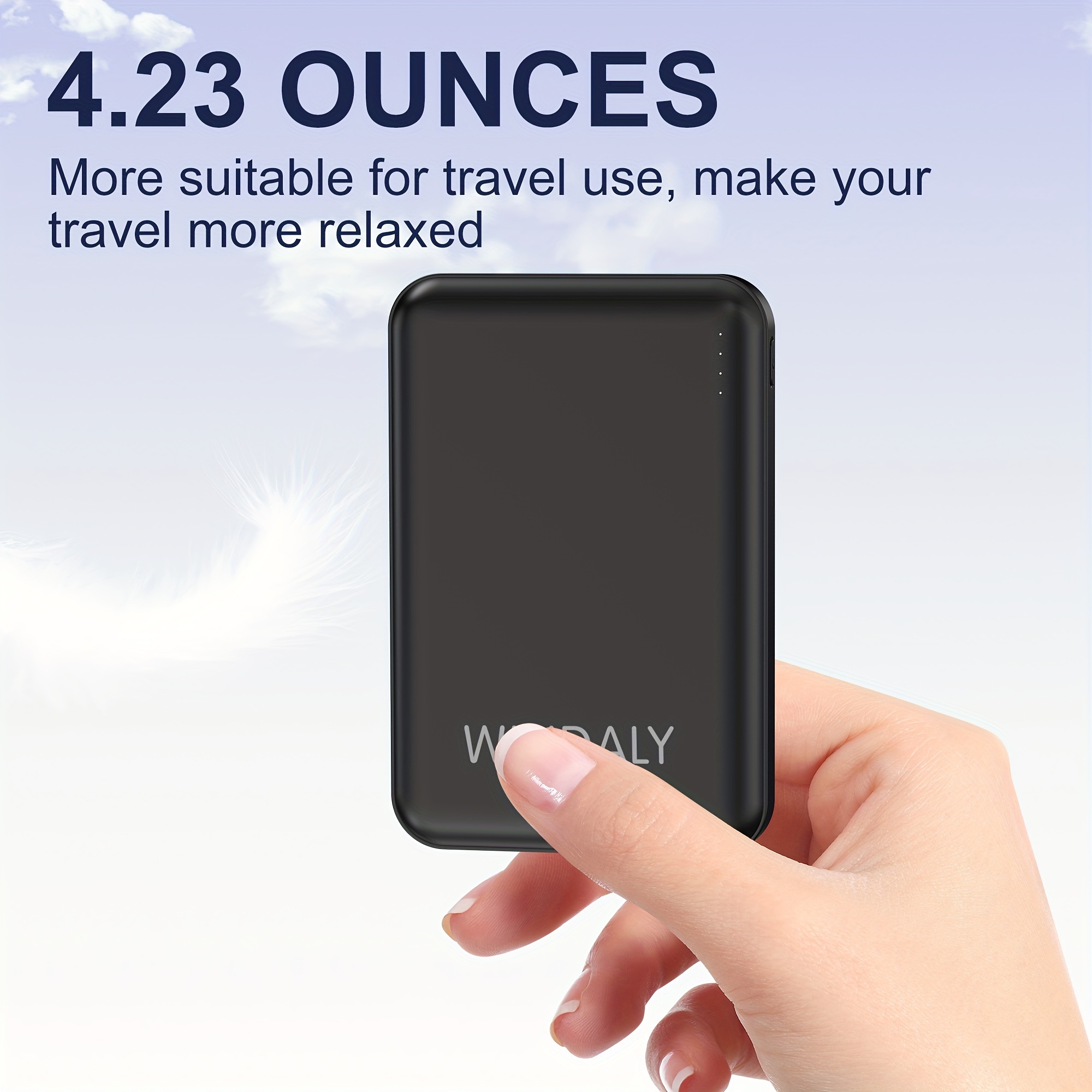 

Portable Charger , 8000mah , 4- Battery , , Led Display, Suitable For , , , Jackets, Hoodies And Iphone, Samsung And