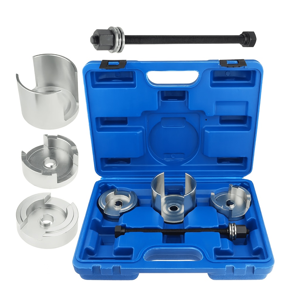 Image of 4pcs Rear Axle Bearing Press Sleeve Tool Kit Bushing Disassembly And Assembly Set With Blow Molded Box