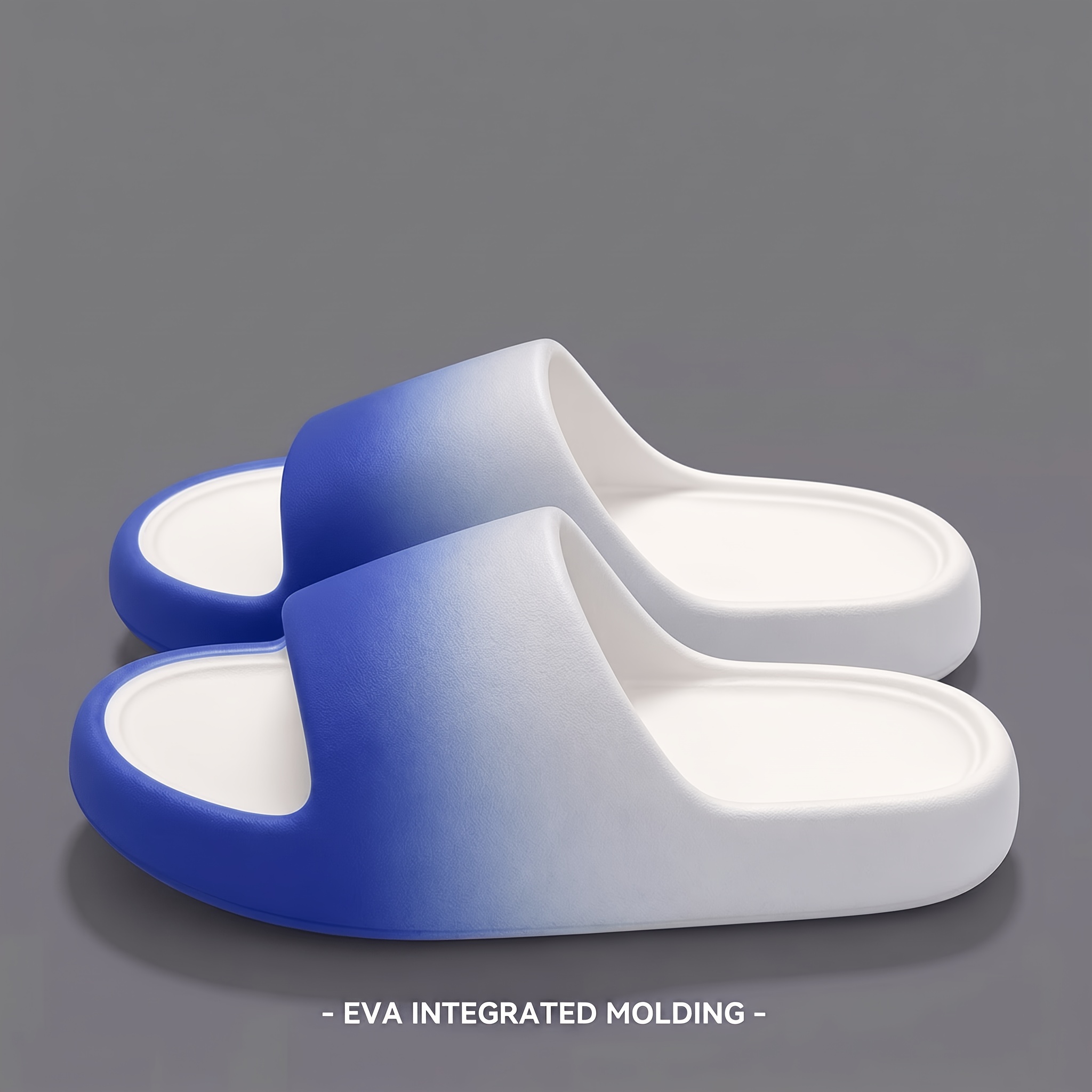 TEMU Comfortable Sandals, Solid Color Gradient Design, Lightweight And Breathable, Easy And Fashionable, Unisex Non-slip Indoor And Outdoor Slippers