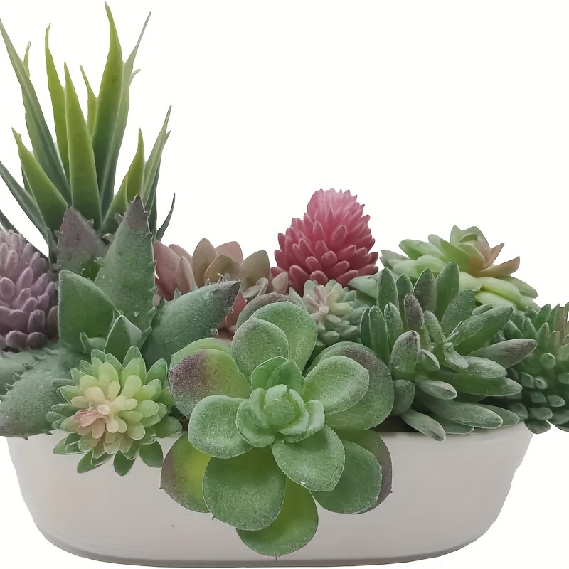 

12pcs Artificial Succulents - Greenery For Decor, Spring, Halloween, Christmas, Easter - Tabletop Plants, No Container Included