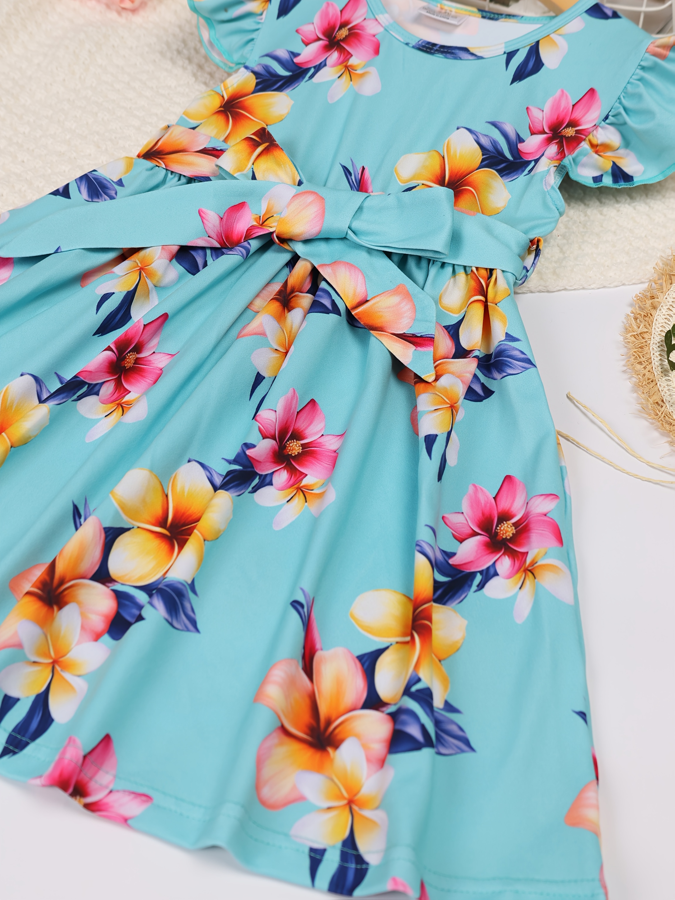 green emerald velvet dress Blooming Bright Multi Floral Cotton Flared Sleeveless Mini Dress