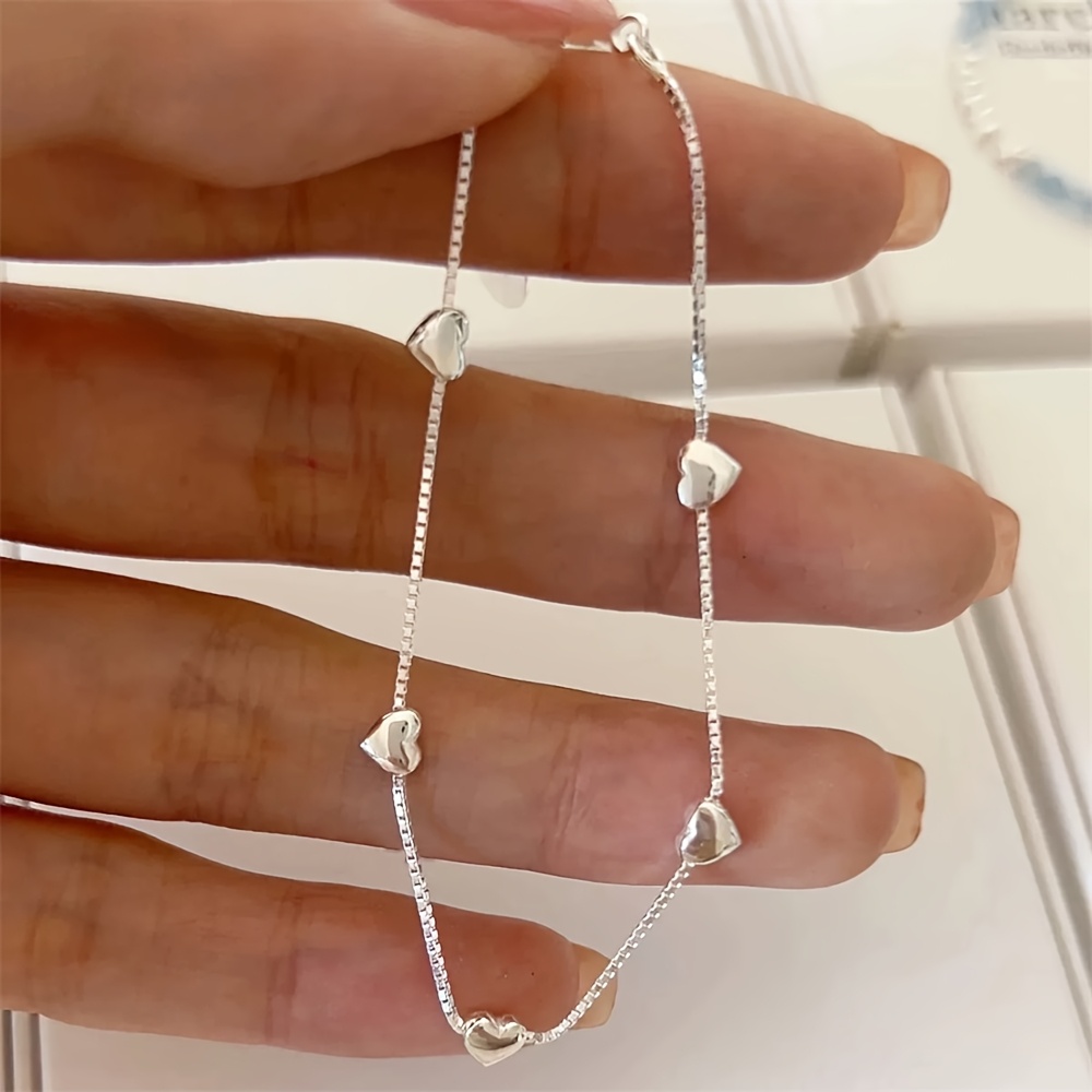 925 Silver Heart Women's Bracelet