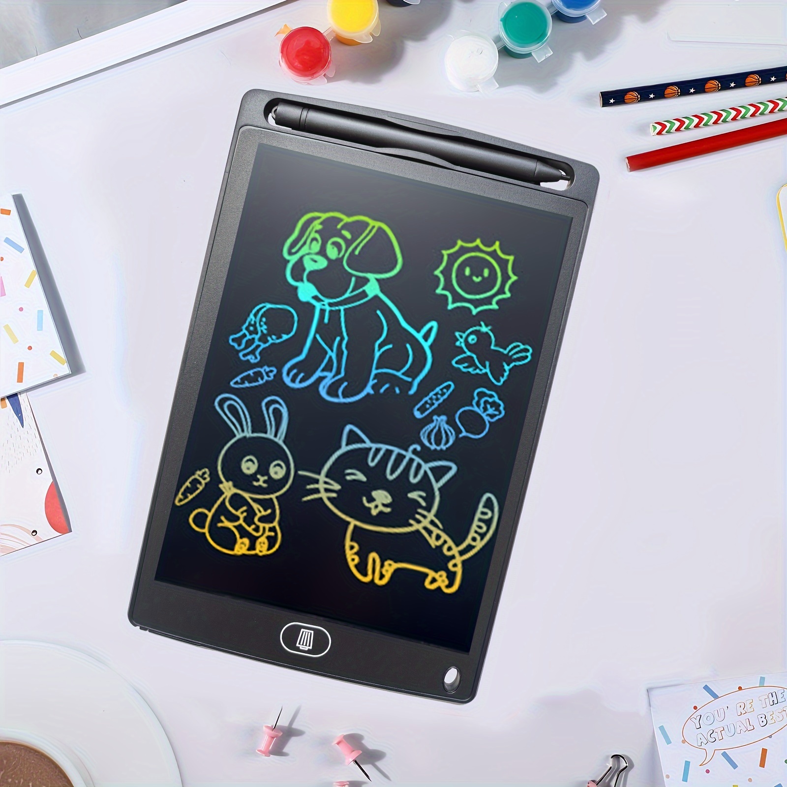 Electronic Drawing Pad Kids  Writing Tablet Kid Board Color - 8.5