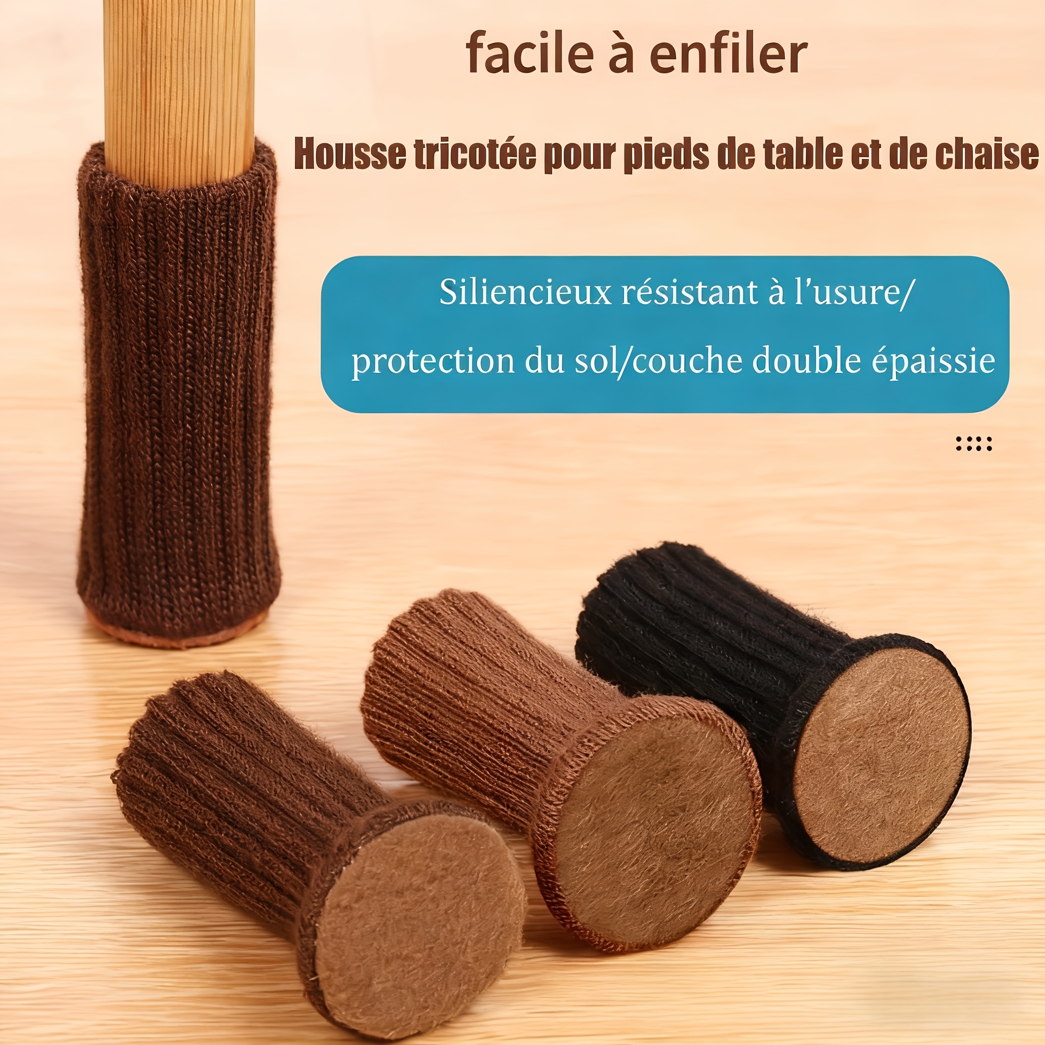 Chaussettes élastiques Antidérapantes Pour Meubles, 4 Pièces, Couvre-pieds De Chaise, Nouveaux Chaussons De Meubles Pour La Maison Acheter à Prix Bas - Livraison Gratuite, Avis Réels Avec Des Photos