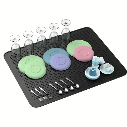 Dropship 1pc Silicone Draining Board Mat, Folding Draining Mat, Large Drain  Pad, Eco-Friendly Drainer Mat Heat Resistant Pot Mat Dishwasher Safe Trivet  Mat, Kitchen Accessories to Sell Online at a Lower Price