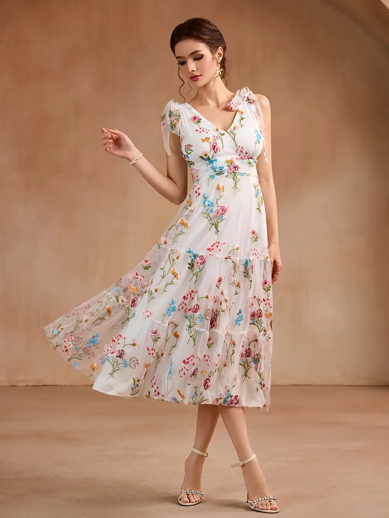 2025 v neck mesh embroidered floral backless - Temu Slovakia 2025 v neck mesh embroidered floral backless - Temu Slovakia