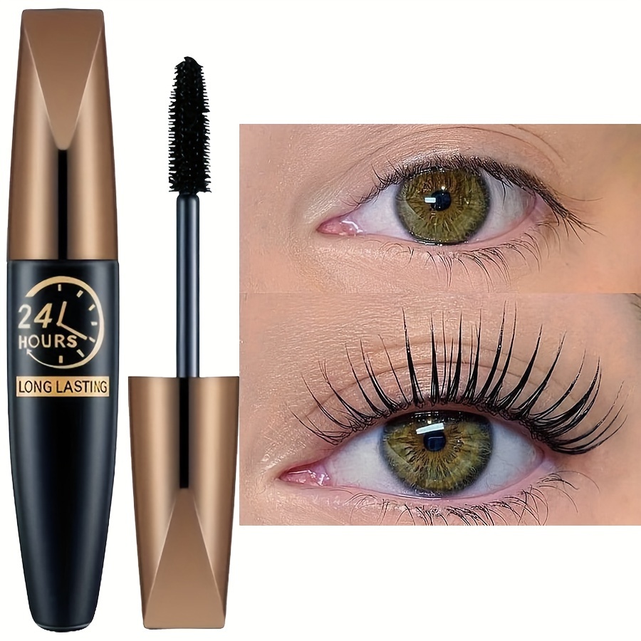 Image of [purchase 1, 1 Free]waterproof Mascara For Quick-drying Eyelash Curling And Extensions In Colors Blue, Pink, Purple, Black, And Coffee Ink, Along With Eyeliner And Eyeshadow Palette