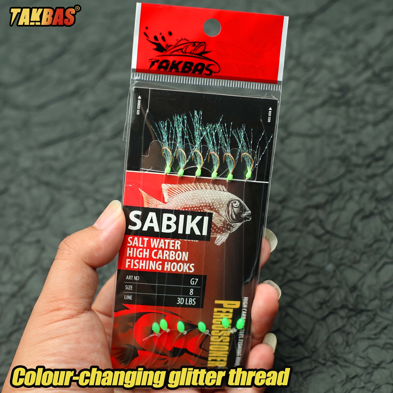 cod fishing hooks Tide Rite Sproat W/Red Tubes Rig treble hook and red tube dressing Tide Rite Sproat Hook Cod