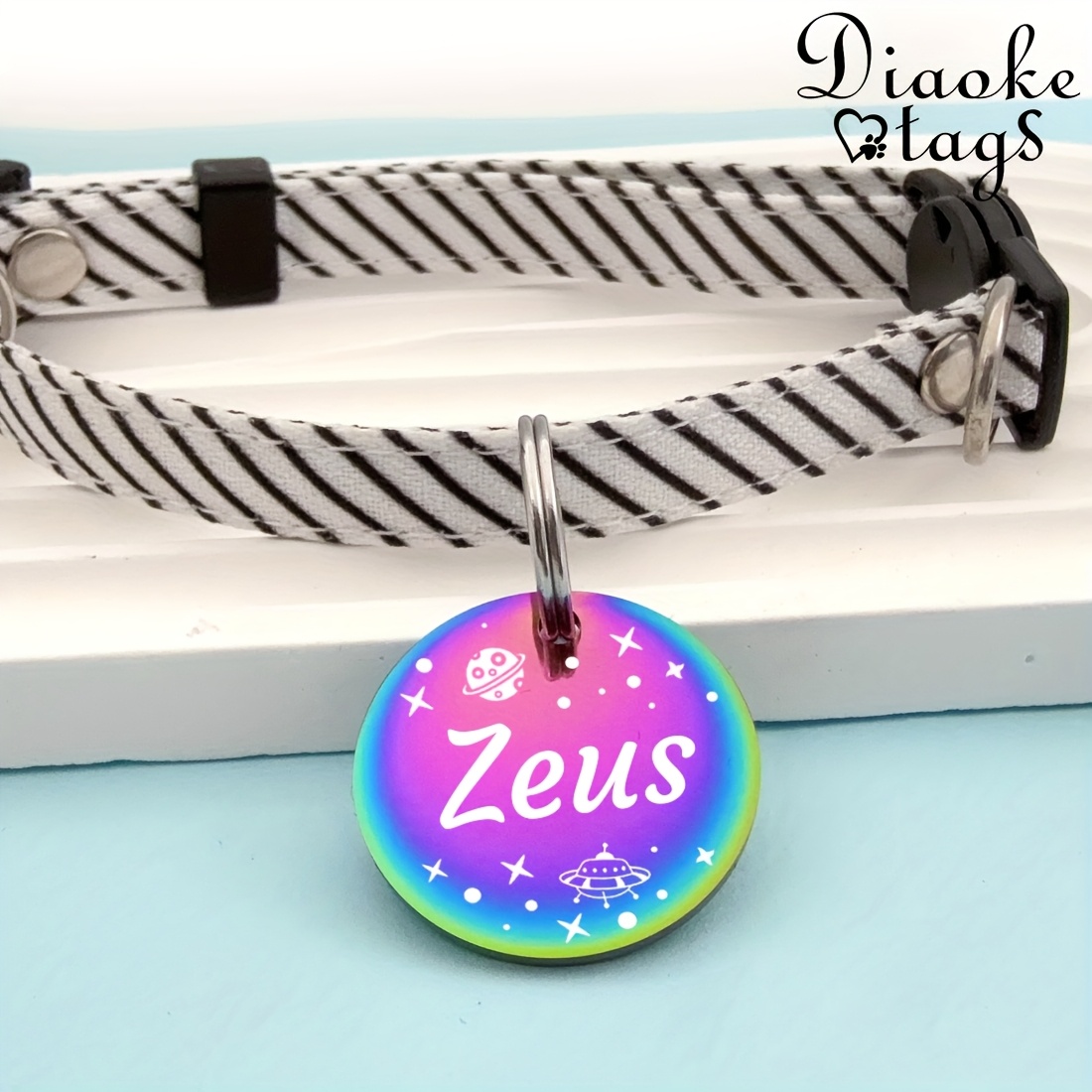 Custom Dog Tags, Funny Double Sided Deep Engraved Pet ID Tags