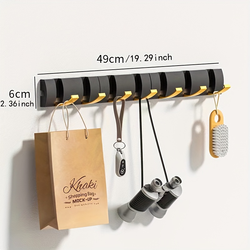 1pc Door Back Hanger Hook Drill Free Non Slip Vertical - Temu Canada