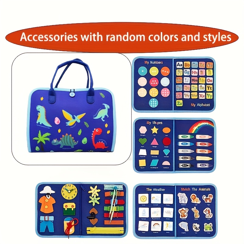 3 Layer Unicorn & Dinosaur Toddler Learning Board Toy