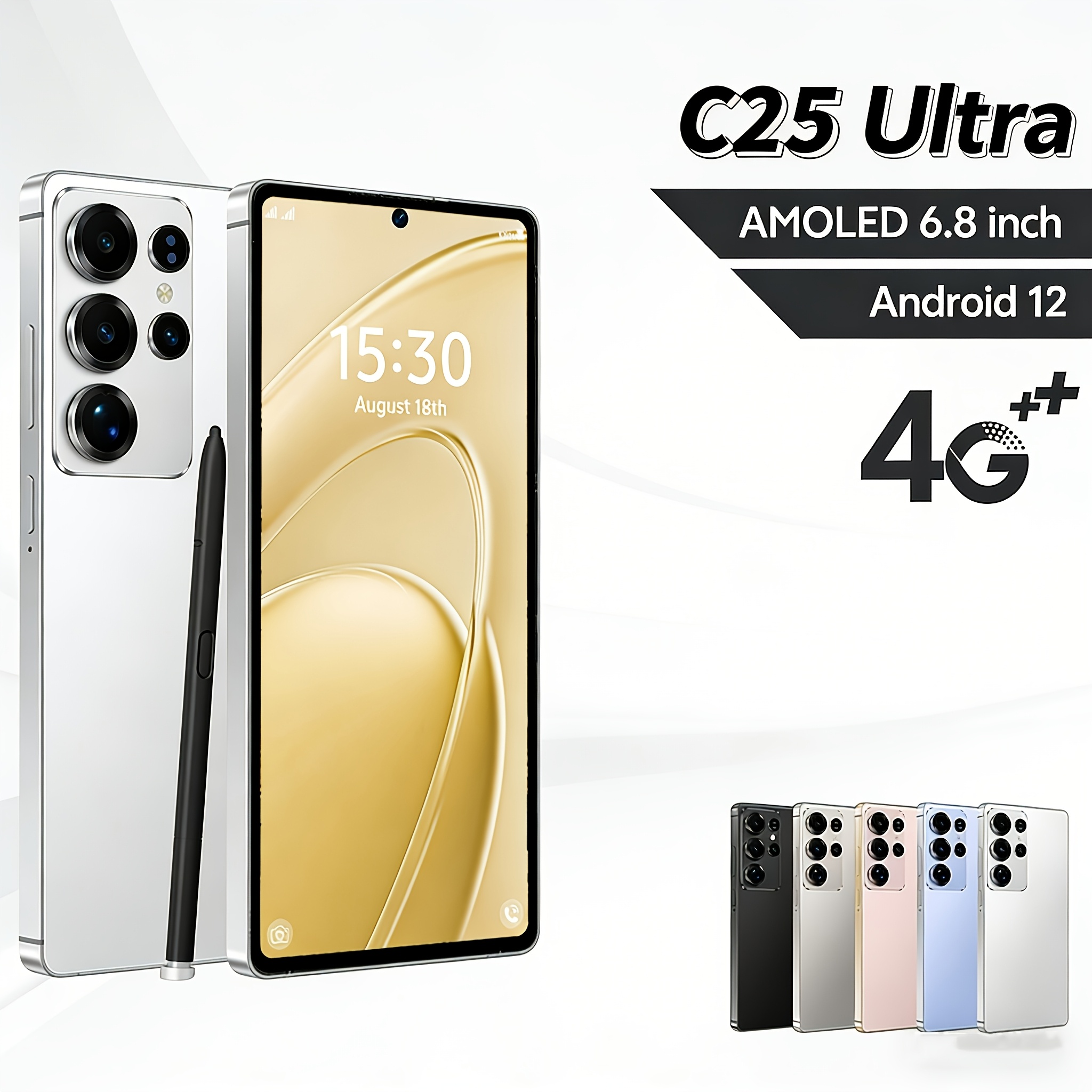 c25 ultra 2026 6 8 inch 4g unlocked smart phone - Temu Mauritius