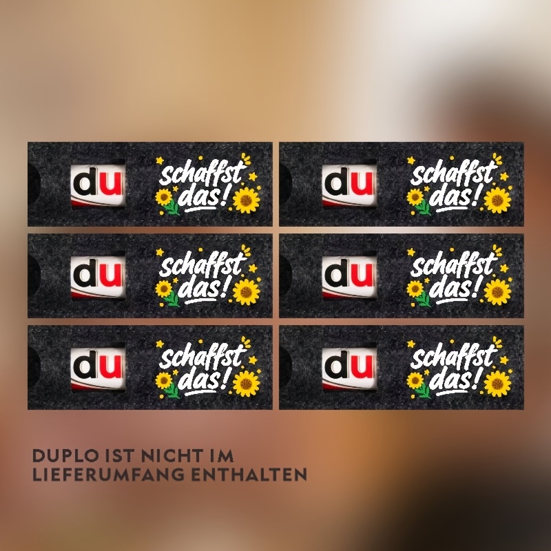 E-shop Ein Geschenk für Sie/Ihn: Ein 6er-Pack deutsche "!" Filz-Geschenktüten, für Hochzeiten, Geburtstage, Taufen und mehr - Filz- und Rückgabetüten