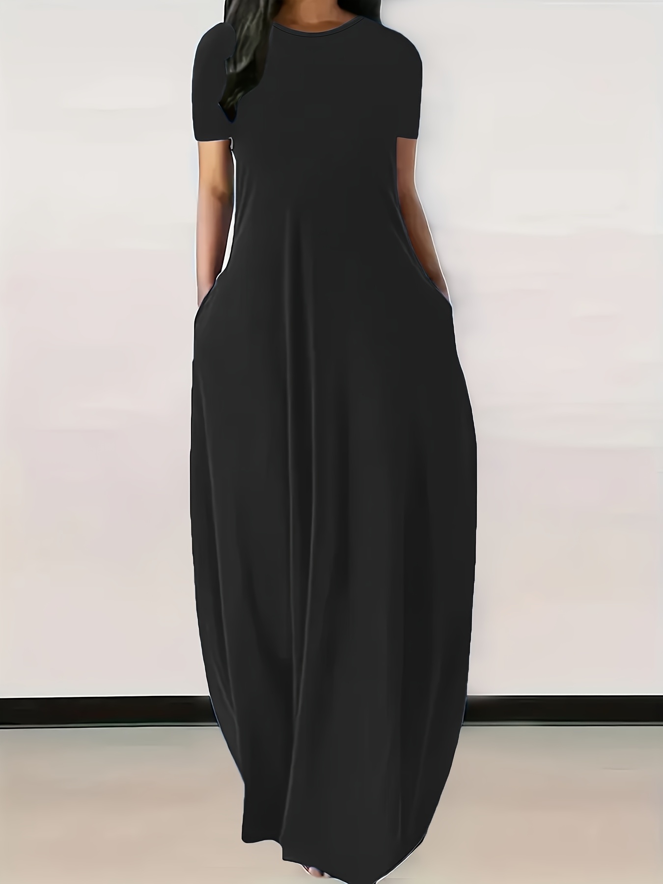 boat neck maxi dress Laila Boat Neck Maxi Dress Stone Blue
