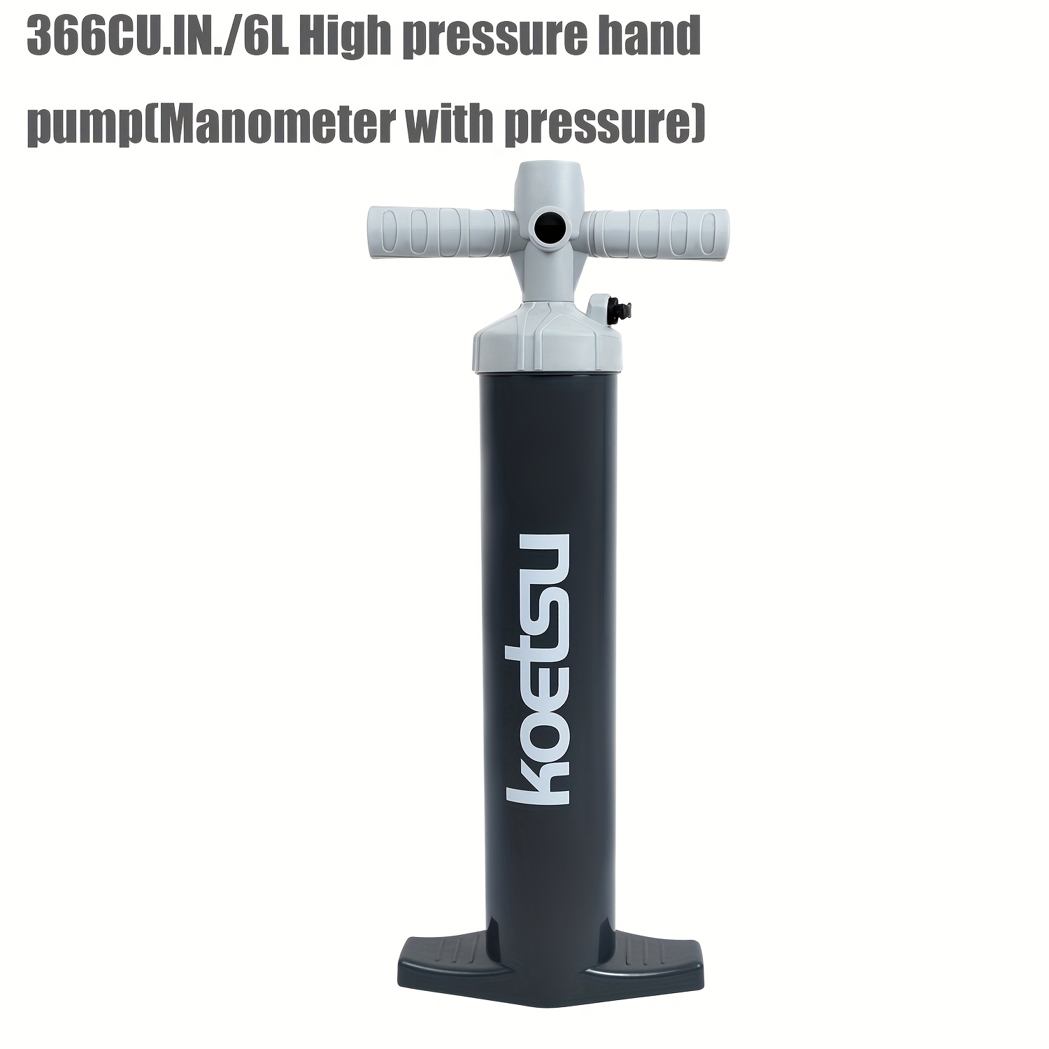 TEMU KOETSU 6L Hochdruck-Handpumpe, Einfach und Effizient, Langlebig mit Multifunktionsadapter, Geeignet für Paddleboards, , Kanus, Aufblasbare