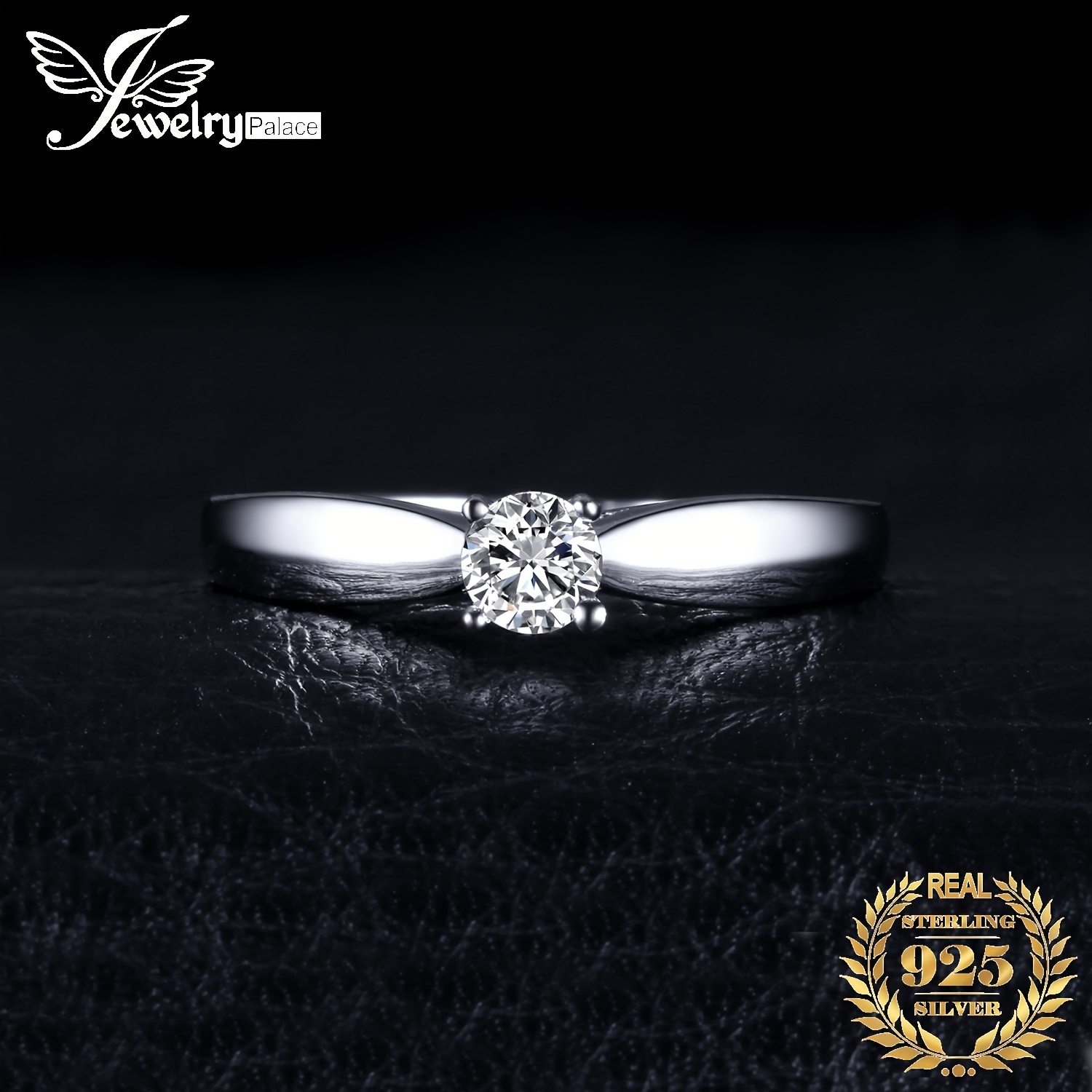 anillo plata ley 925 circonita cúbica Temu