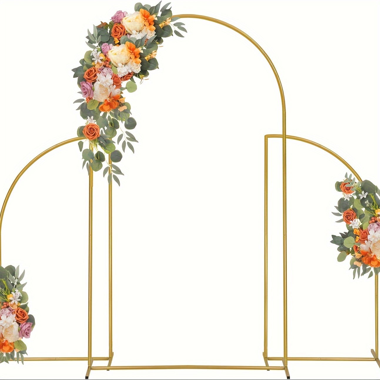 

Metal Arch Backdrop Stand Set Of 3, Wedding Arch Stand Square, Wedding Door Arch Frame For Ceremony