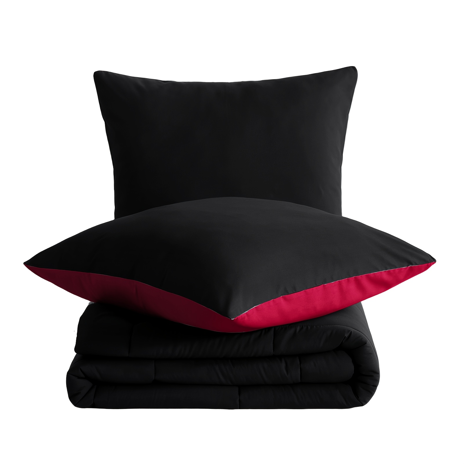 TEMU Ensemble de couette réversible 2/3 pièces avec taies d'oreiller 80X80Cm, ensemble de couette toutes , rembourrage en microfibre 300GSM, literie