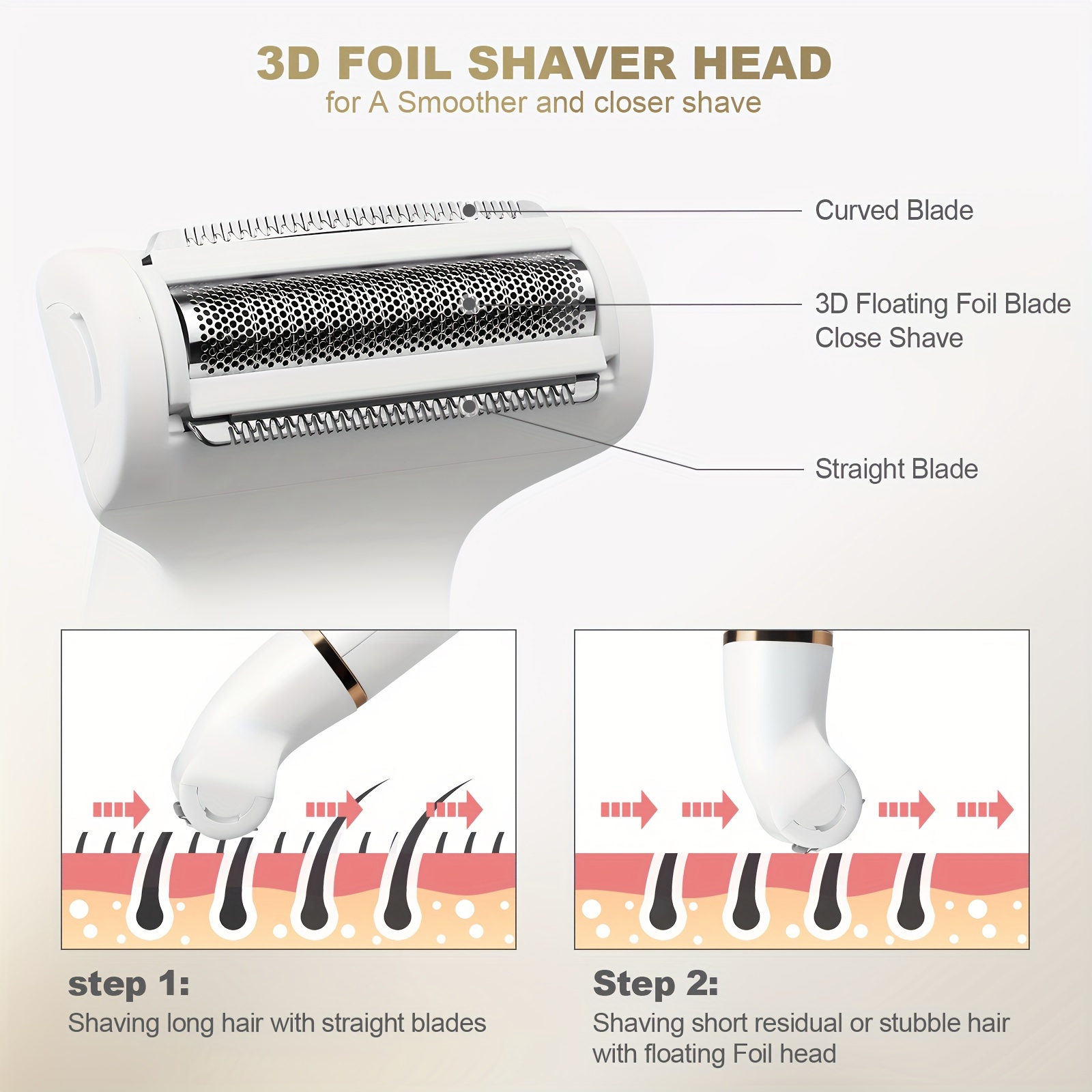 electric bikini trimmer for women 5in 1 rechargeable electric  s for women   womens body shaver facial   nose hair shaver Product details 5