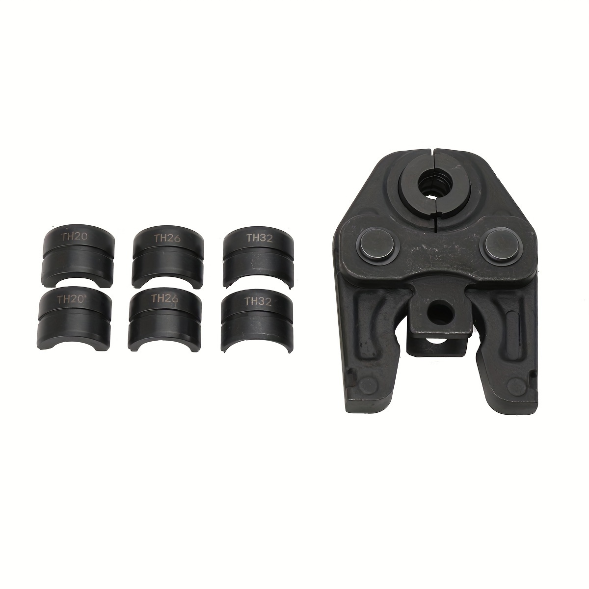 Pressing Jaw Th Pressing Jaw Contour 1.6in/1.7in/1.75in/1.93in Pipe Clamp Jaw, With 4 Kinds Of Th Shapes To Connect Aluminum Plastic Pipes, Pex Pipes, Pb Pipes
