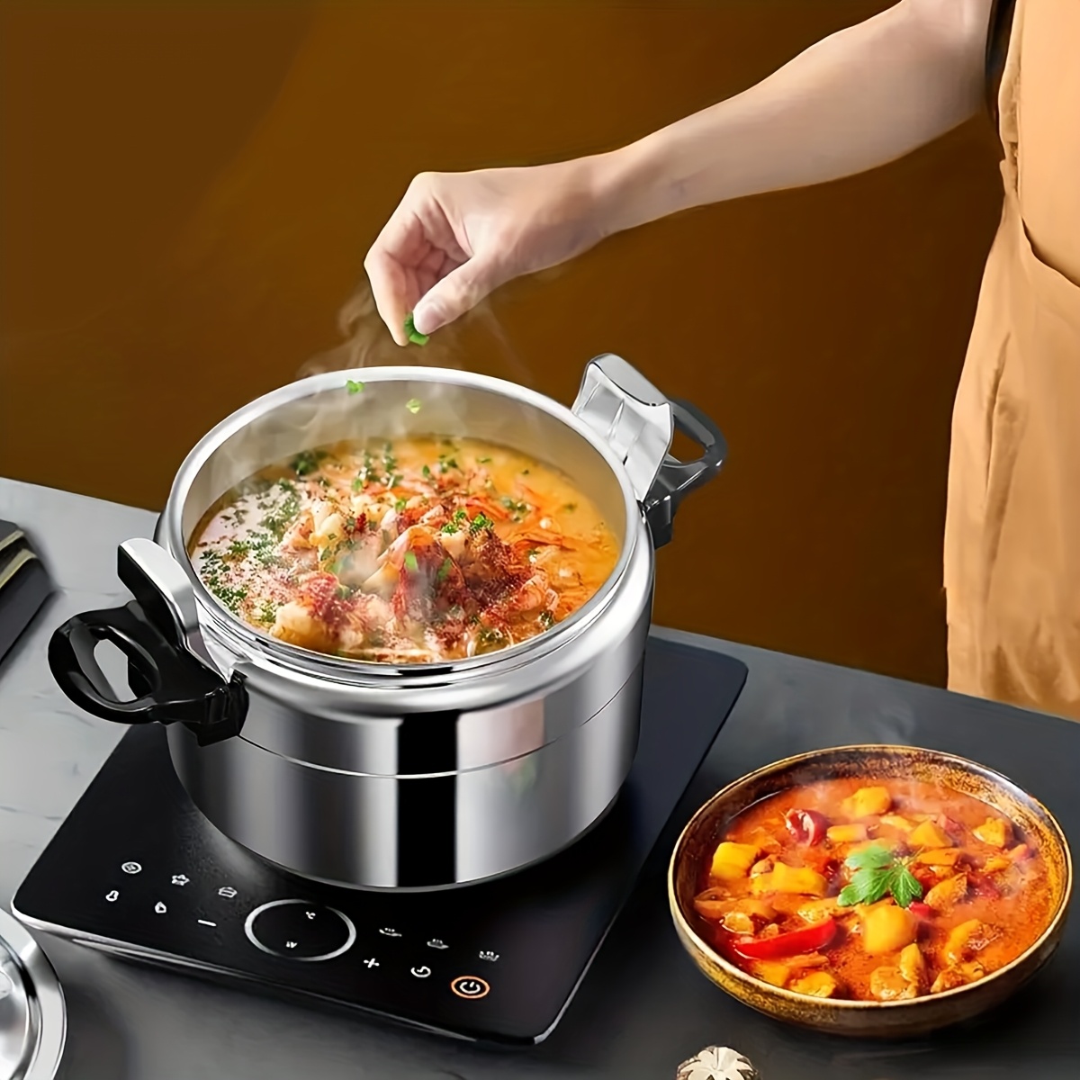large capacity commercial steamer pot for versatile high end non   cooking arabic pot 3pcs set Product details 7