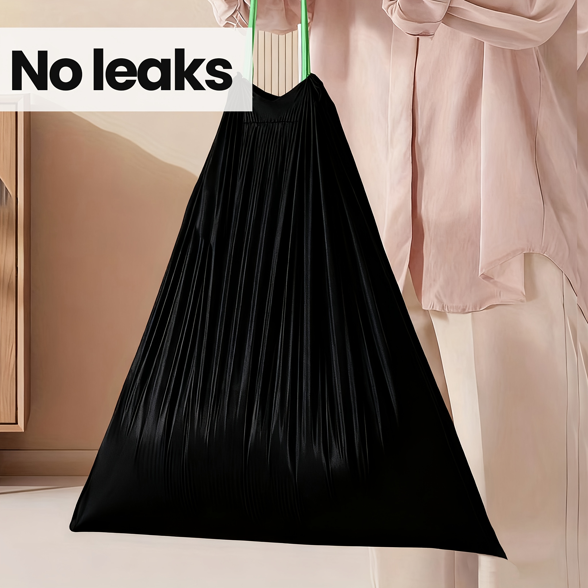 [Heavy Duty Garbage Bag] 30 Gallon Heavy Duty Industrial Garbage Bag, Tear-Resistant | Odorproof | Odorproof, High Quality, 90pcs (3 Rolls) Drawstring Black Commercial Garbage Bag, Suitable for Industrial, Gardening, Home, Commercial - Kitchen Leak-Proof Trash Can