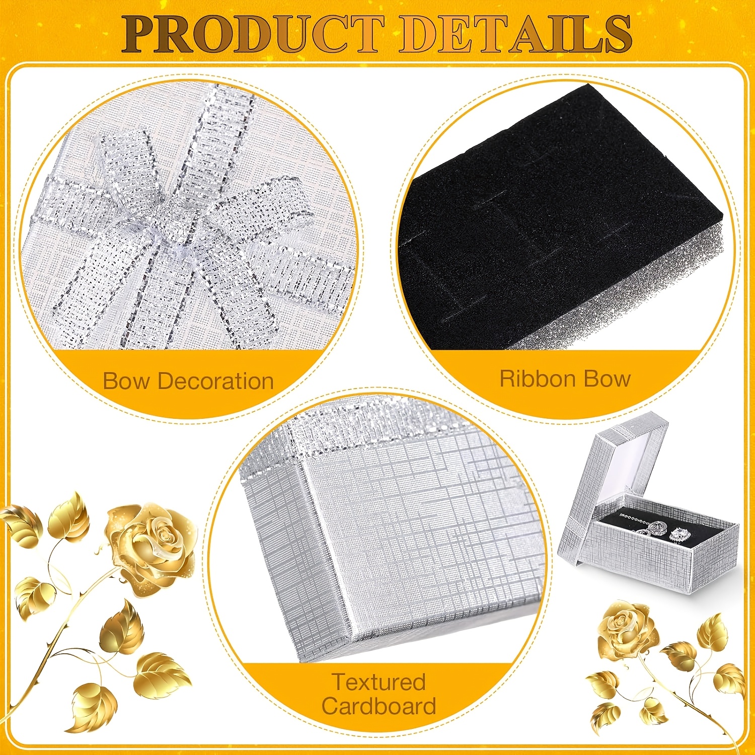 36pcs Bulk Small Paper Gift Boxes with Lids