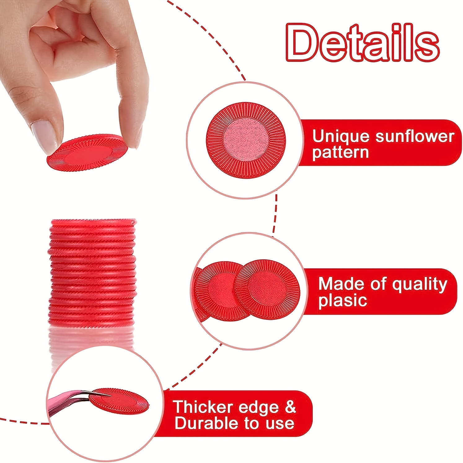 Durable PS Plastic Coin Set, 400pcs for Games