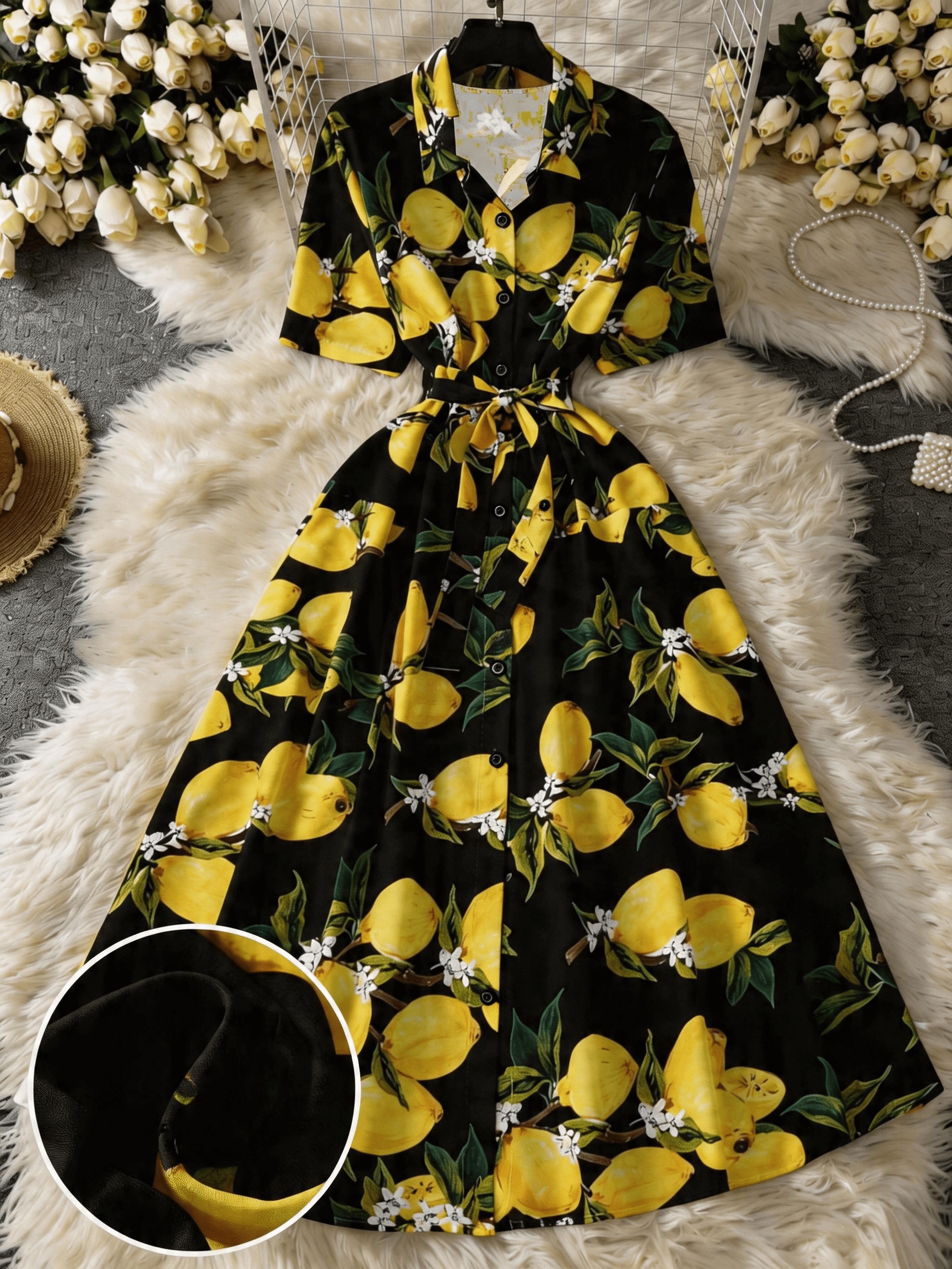 green emerald velvet dress Poppy Jacquard Cotton Midi Shirt Dress