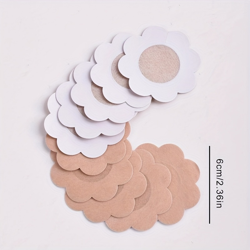 50pcs Disposable Nipple Stickers, Self-adhesive Breathable Seamless Invisible Bra, Underwear Accessories and Underwear Accessories, Women's Fitting Bra Liners - Nipple Stickers Prevent Exposure, Perfect Match for Fashion and Swimwear, Wedding Photography Supplies