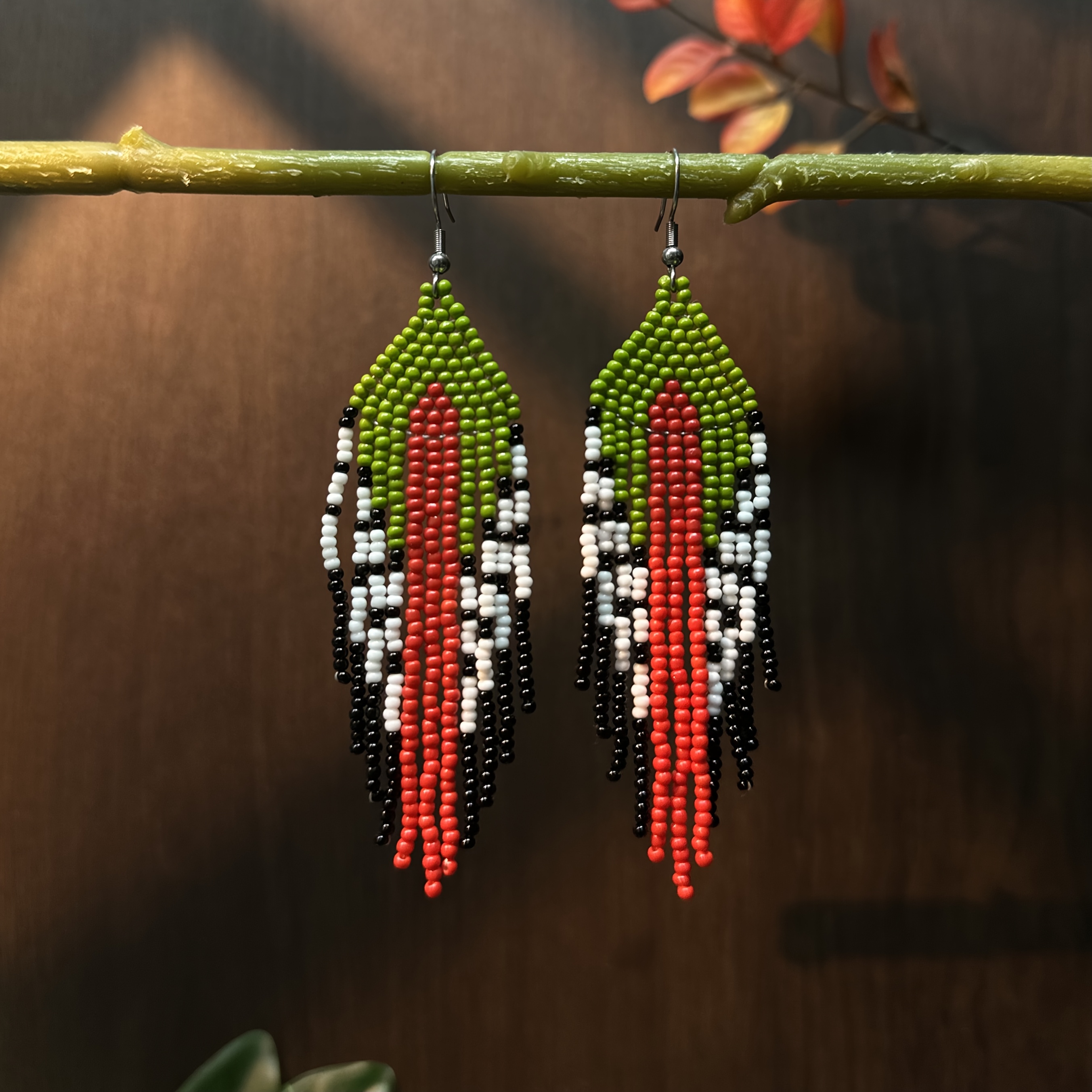 Creative Bohemian Colorful Bead Dangle Earrings