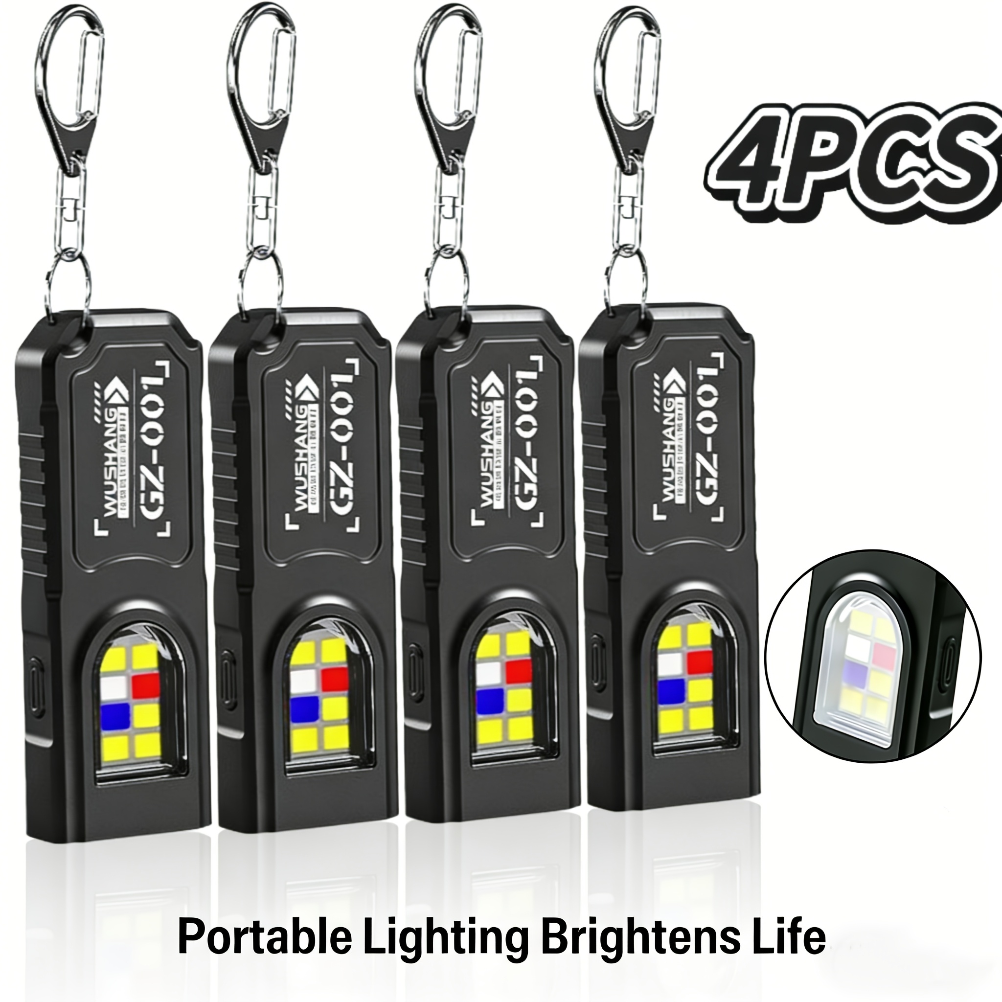 COB LED Keychain Flashlight – Tiny Pocket Camping Torch Lamp