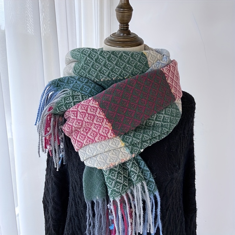 

For Women - 100% Polyester Knitted - Scarves For - Decorative & - Red, ,