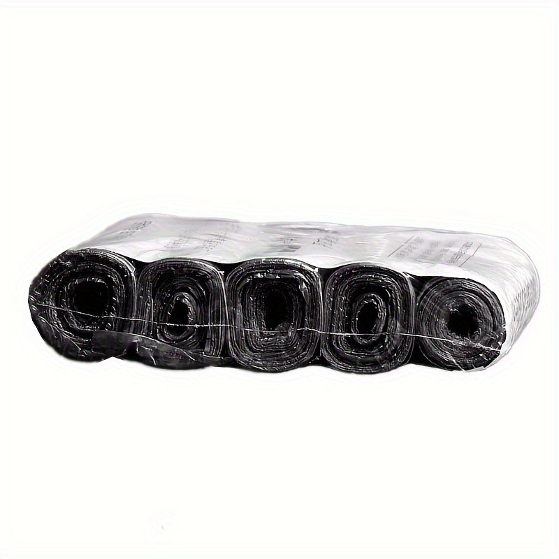 TEMU 5 Rolls/pack, Total 75pcs, 4 Gallon Bathroom Small Trash Bags, Disposable Thin Trash Bags, Bagged Kitchen Storage Small Trash Bags, Bathroom