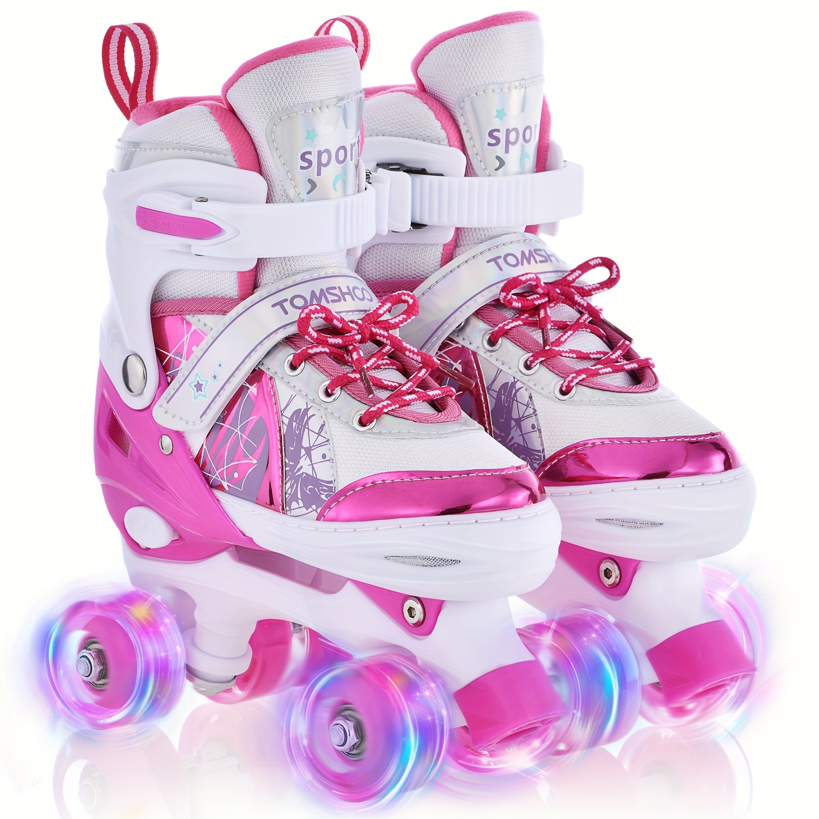 Kids Roller Skates for Boys Girls Child Beginners, Adjustable Roller Skates for fashion