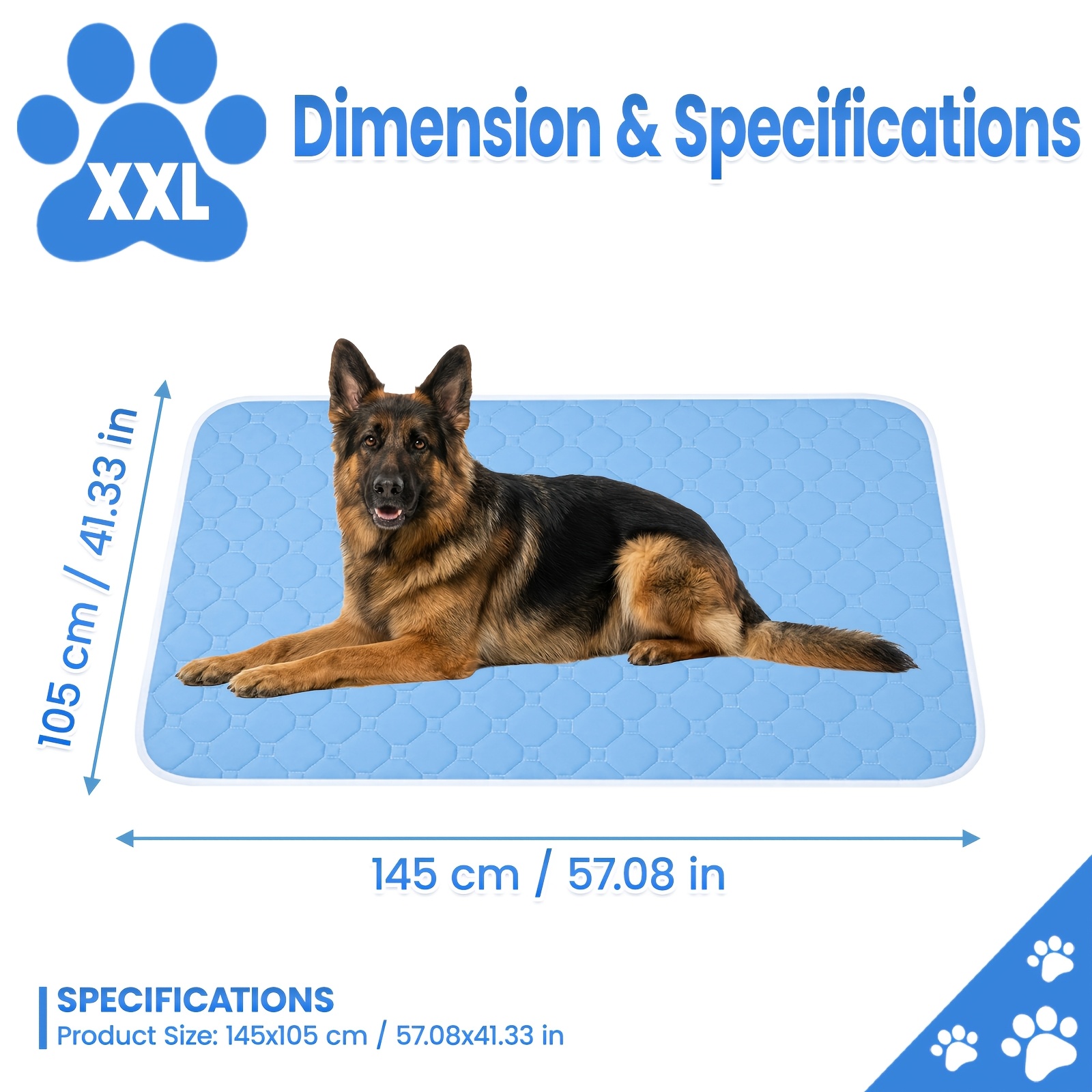 TEMU Colchón para perros para todas , refrescante de malla transpirable que absorbe el , fibra de poliéster resistente al , tamaño universal