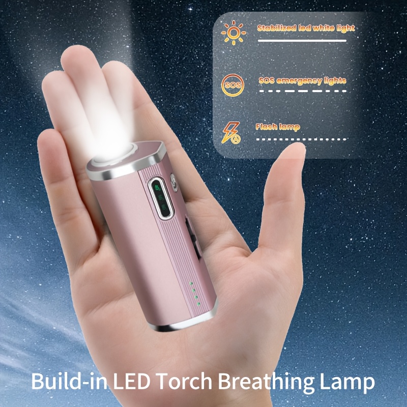 5000mah electric hand warmer mobile power bank 3pcs holiday and birthday gifts electric hand warmer 3 temperature settings 3 uses emergency lighting flashlight women men outdoor sports essentials Product details 0