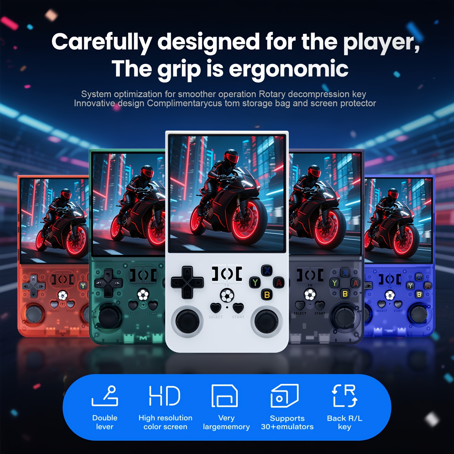 2025 Upgraded R36MAX Handheld Gaming Console | 10.16-inch 4K IPS Screen, Dual Joysticks, USB Charging, Rechargeable Lithium Battery, Includes 128GB Storage Card, Compact Design, Ideal for Travel, Durable Hardware, Suitable for Road Trips and Travel