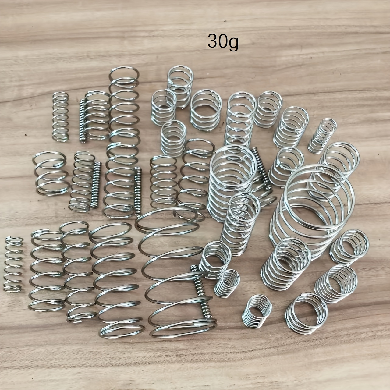 TEMU 30g Mixed Pack Of Mechanical Springs, Compression Springs, And High-elasticity Springs. Suitable For Manufacturing And Repair. (wire Diameter