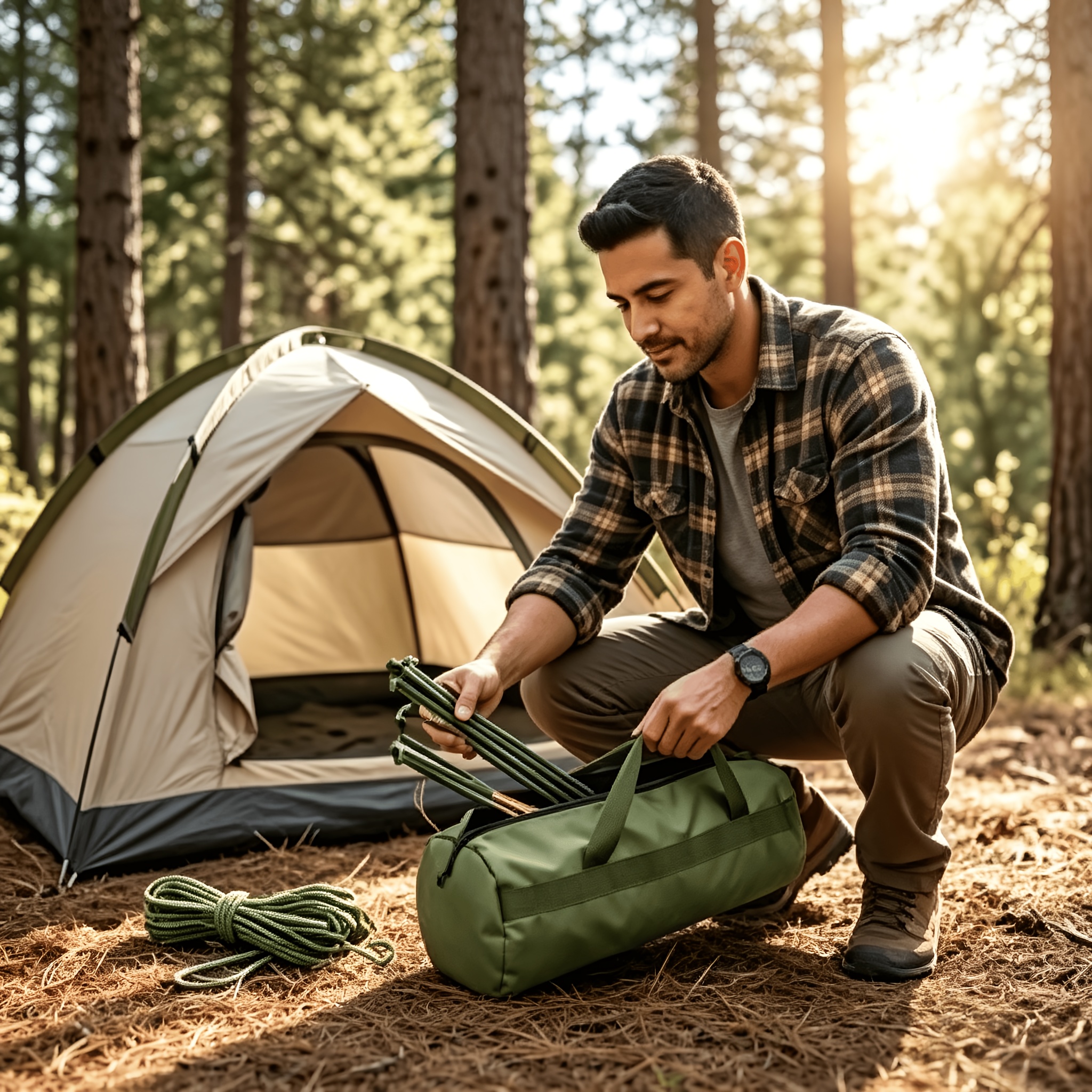 TEMU Durable Multi Functional Tool Storage Bag - Spacious Zipper Storage Suitable For Camping, Gardening, And Enthusiasts, Machine Washable, Durable