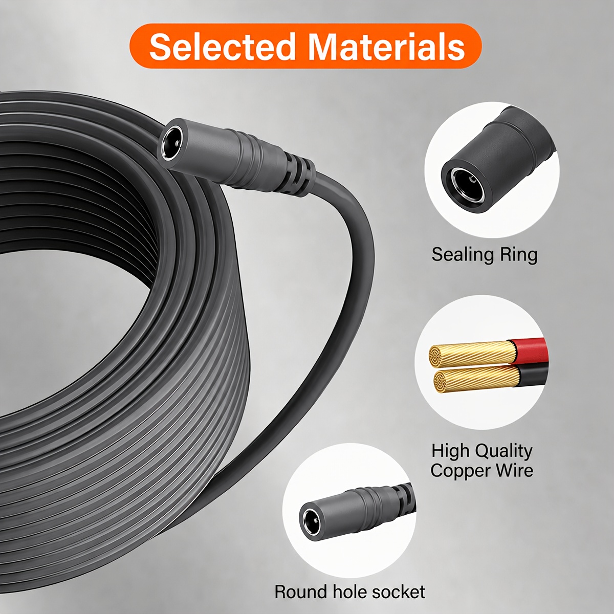 Câble d'alimentation USB C vers DC 5521, cordon d'alimentation Type C 100W, câble de charge 18AWG avec port 5,5 mm x 2,1 mm, câble d'extension d'alimentation extérieur pour terminaux satellites portables, pour Starlink Mini, camping, alimentation de secours, essentiel technologique pour la rentrée