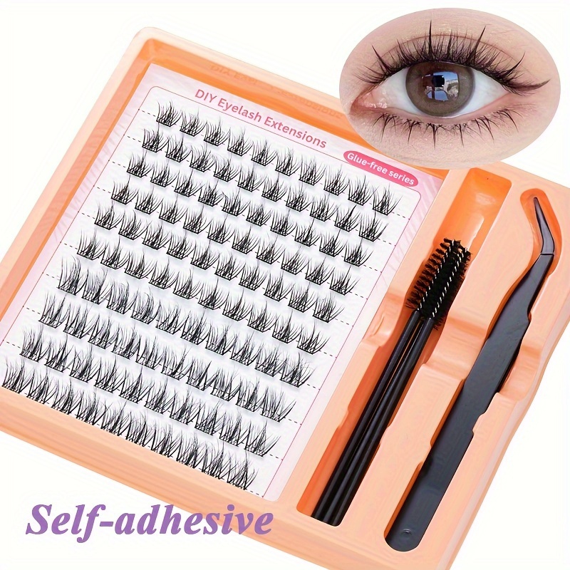 

[ ] -to- - False Eyelashes Kit - , , 5d , Includes & , Reusable, For Beginners, 11-15mm Mix