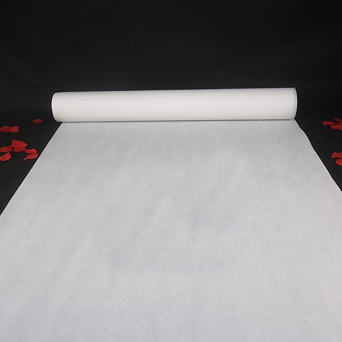 Image of 1pc 59.05 Inch Wide White Wedding Carpet, Proposal Party Ceremony Tablecloth Carpet, Hotel Outdoor White Carpet