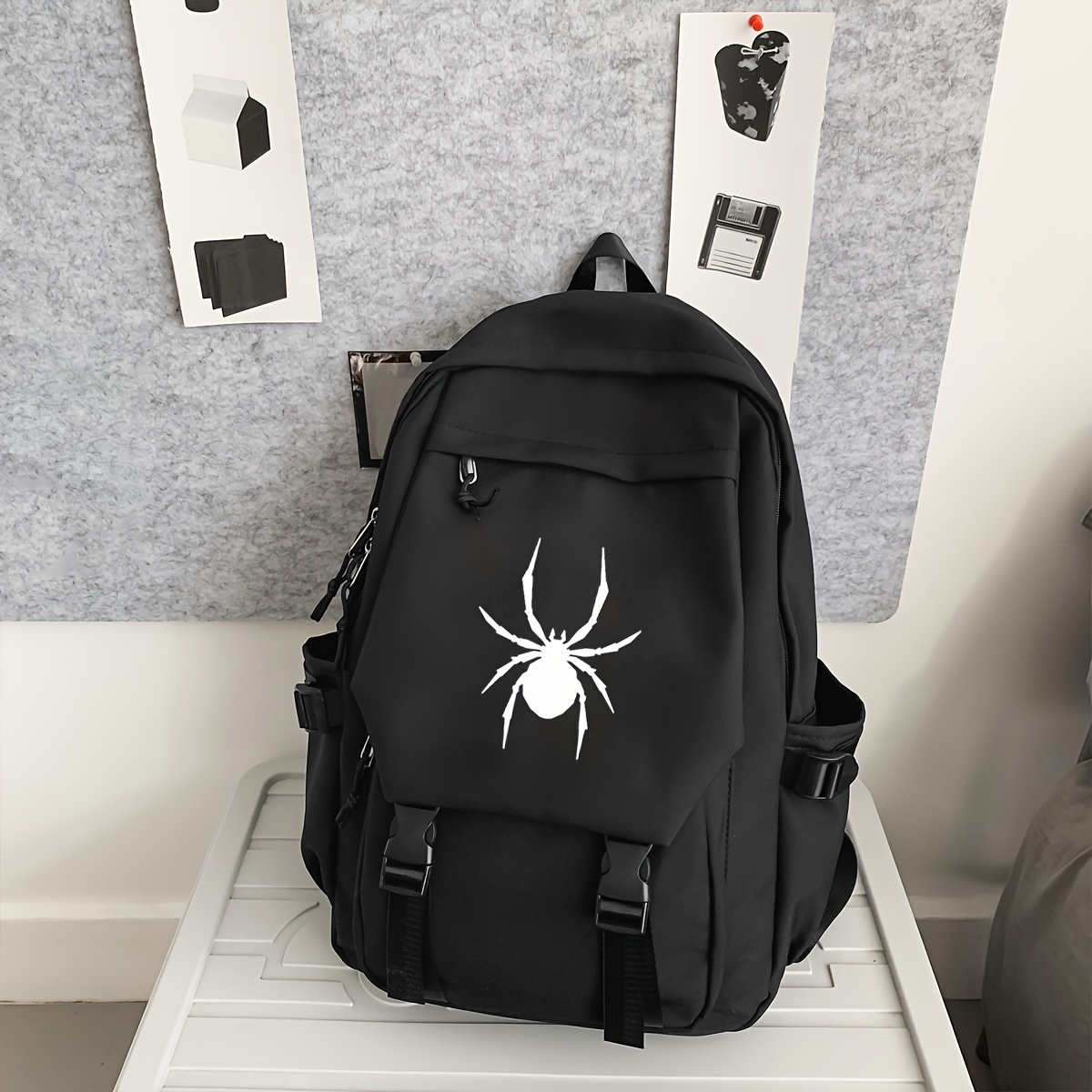 TEMU Men's Trendy Backpack, New Style, Large Capacity, Lightweight For Travel, Commuting, Business Trips, Outdoor Activities, And Laptops