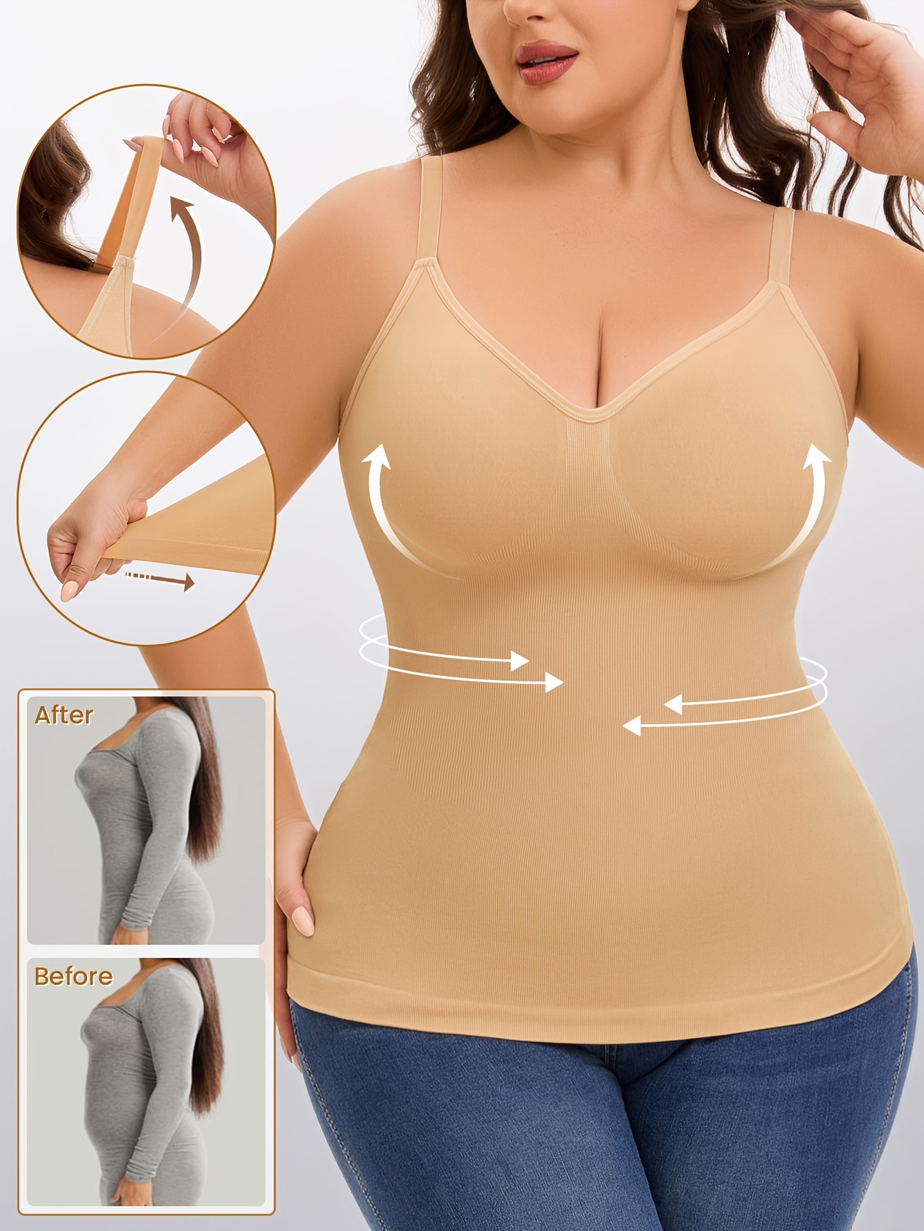 single piece large size camisole