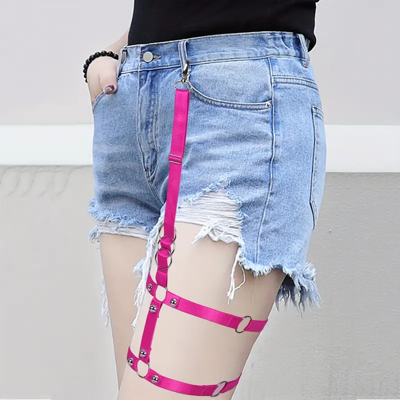 plus size punk garter belt elastic single leg harness women - Temu plus size punk garter belt elastic single leg harness women - Temu
