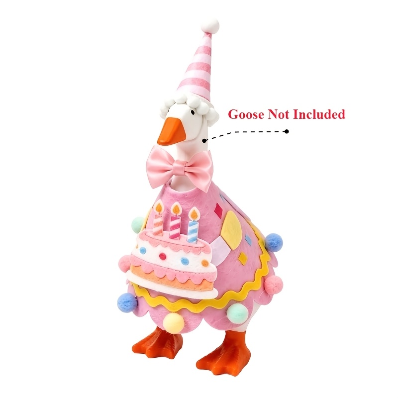 TEMU Ensemble de figurine de canard de bureau de 7 pouces, ensemble de fête d'anniversaire rose , accessoire de décoration de fête d'anniversaire,