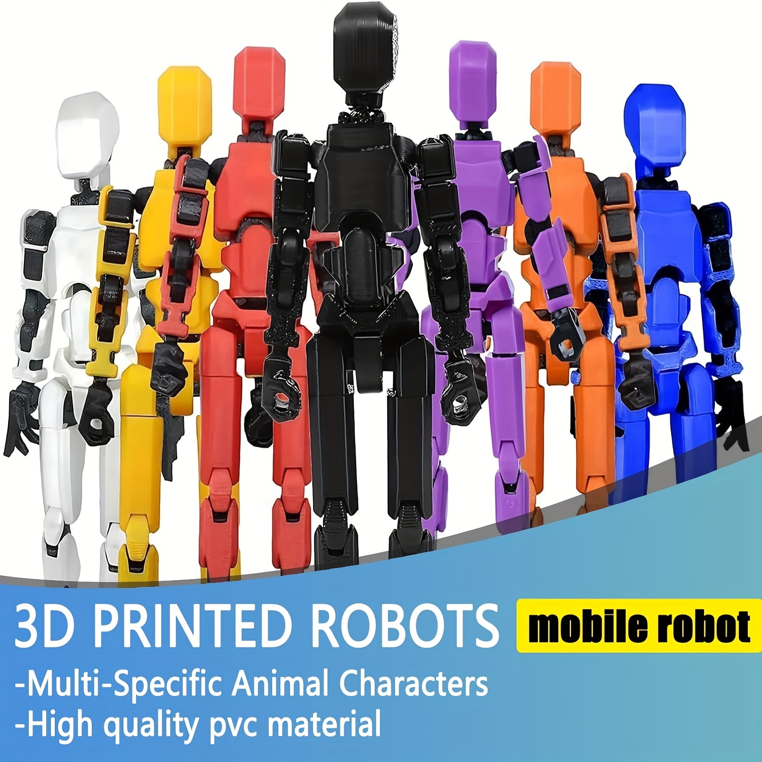 

Action Figure, Action Figures, Action Figure 3d Printed Robot Multi-jointed Movable, Desktop Decorations For Game Lovers